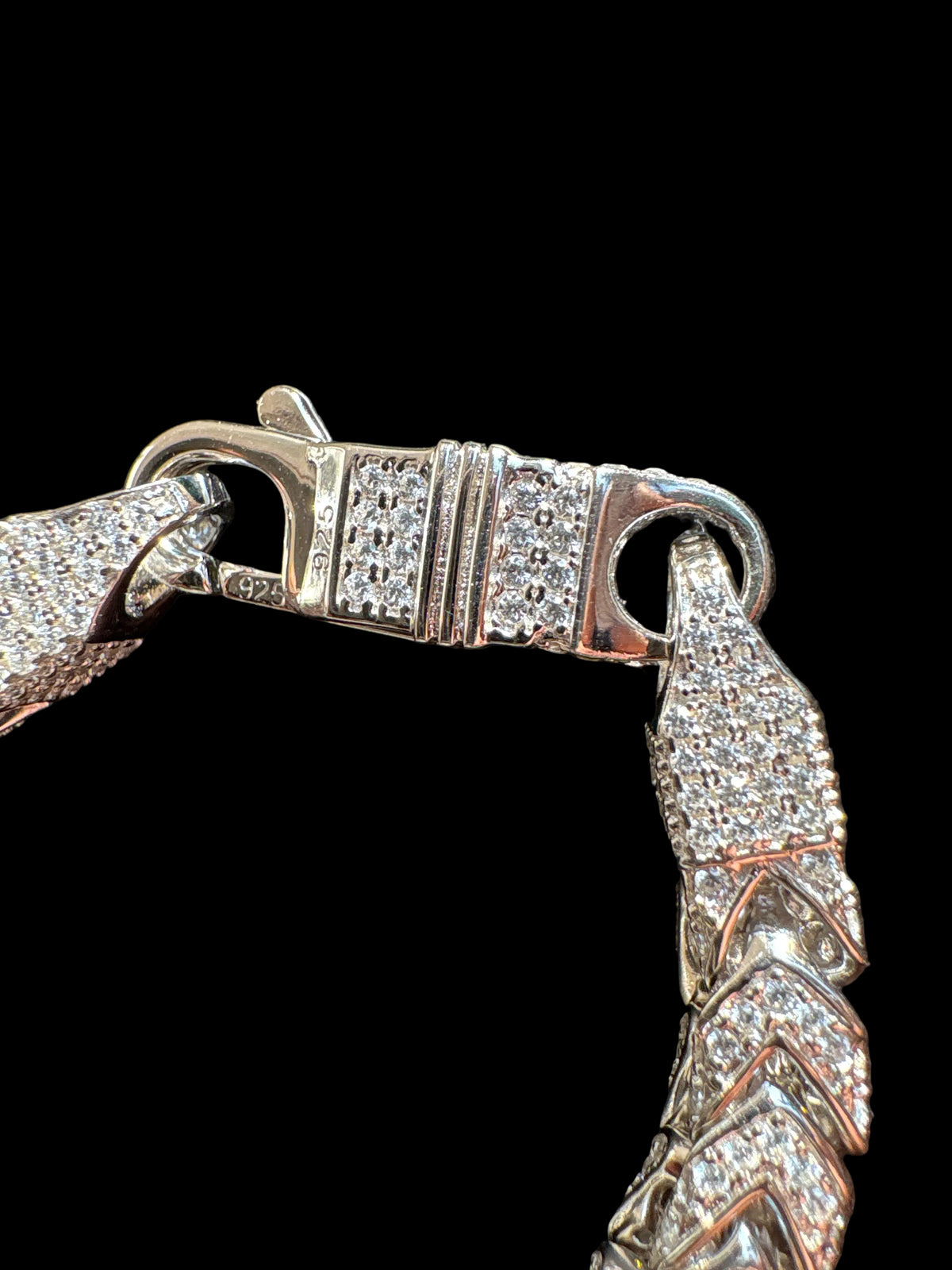 6mm Iced-out CZ Franco Bracelet - 925 Sterling Silver