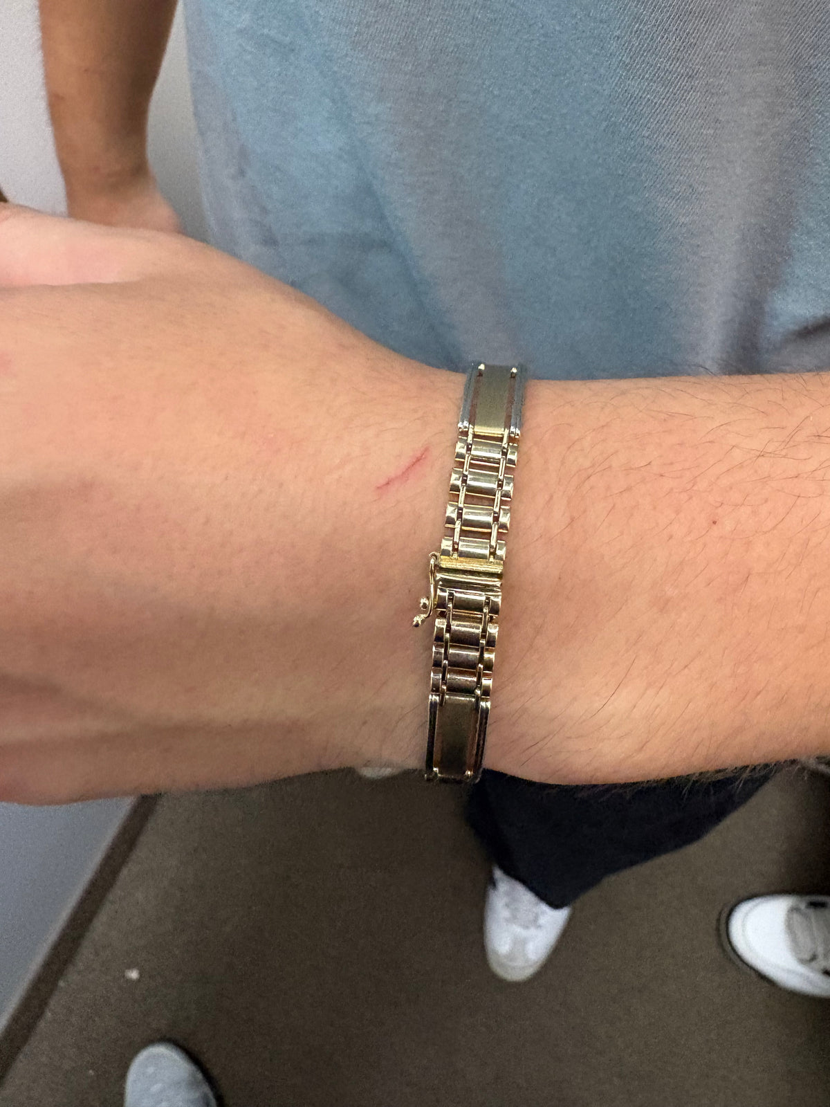 2-Tone Presidential Bracelet - Solid 10k Gold