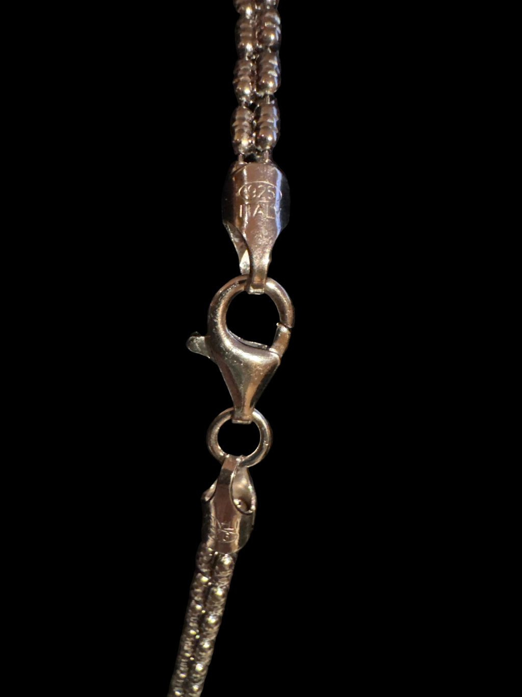 Triple Barrel Link Chain - 925 Sterling Silver