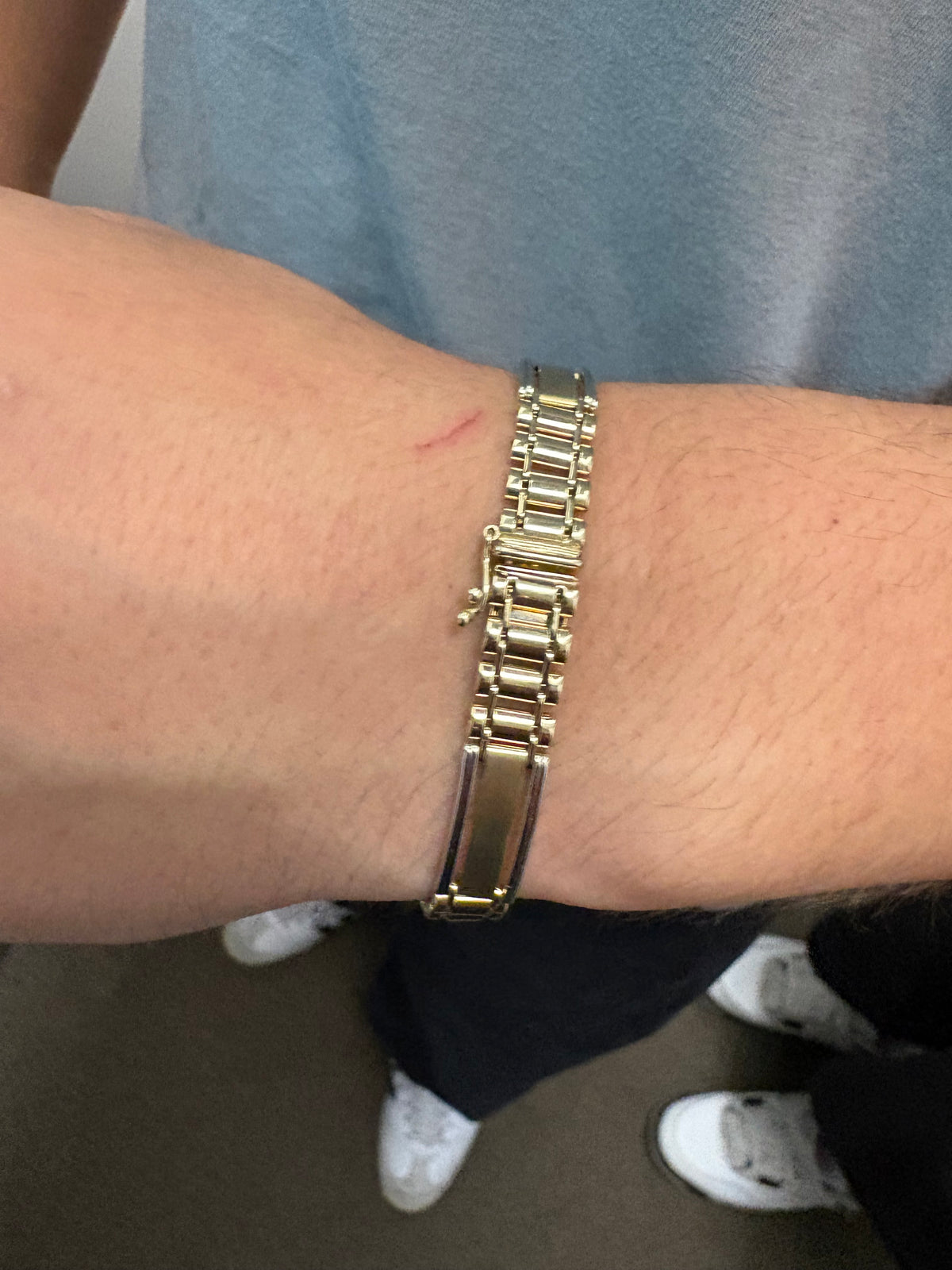 2-Tone Presidential Bracelet - Solid 10k Gold