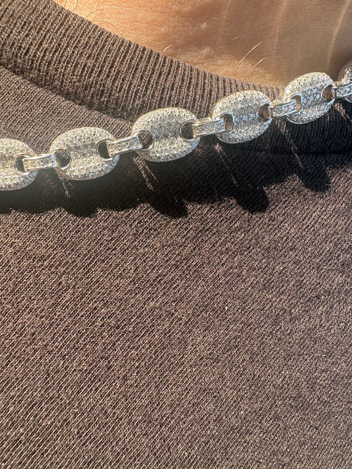 8mm Iced-out CZ Gucci Link - 925 Sterling Silver