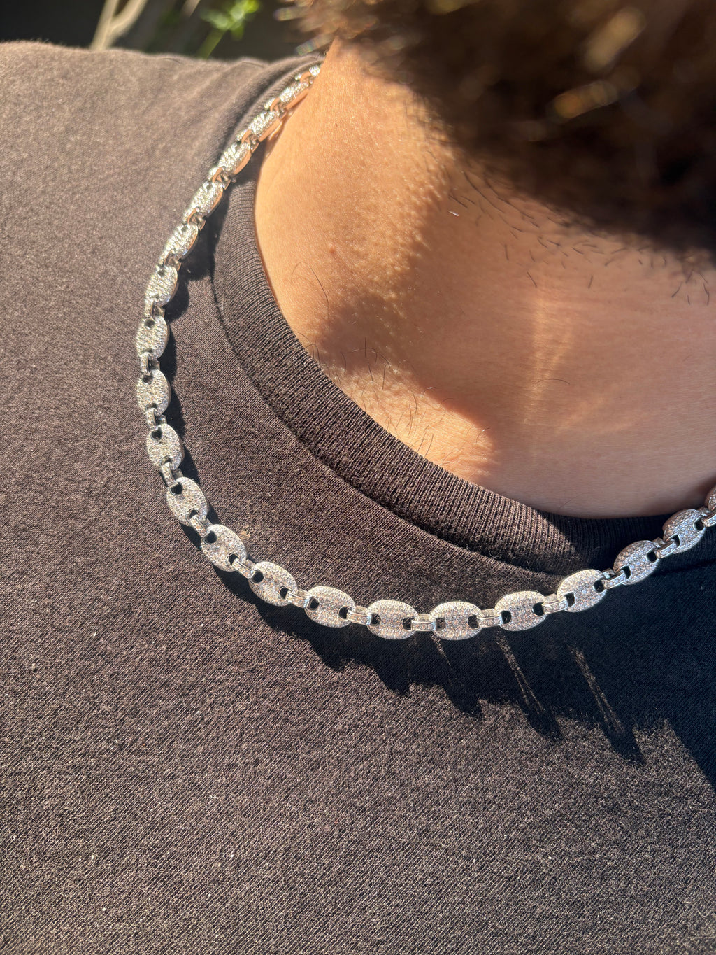 8mm Iced-out CZ Gucci Link - 925 Sterling Silver