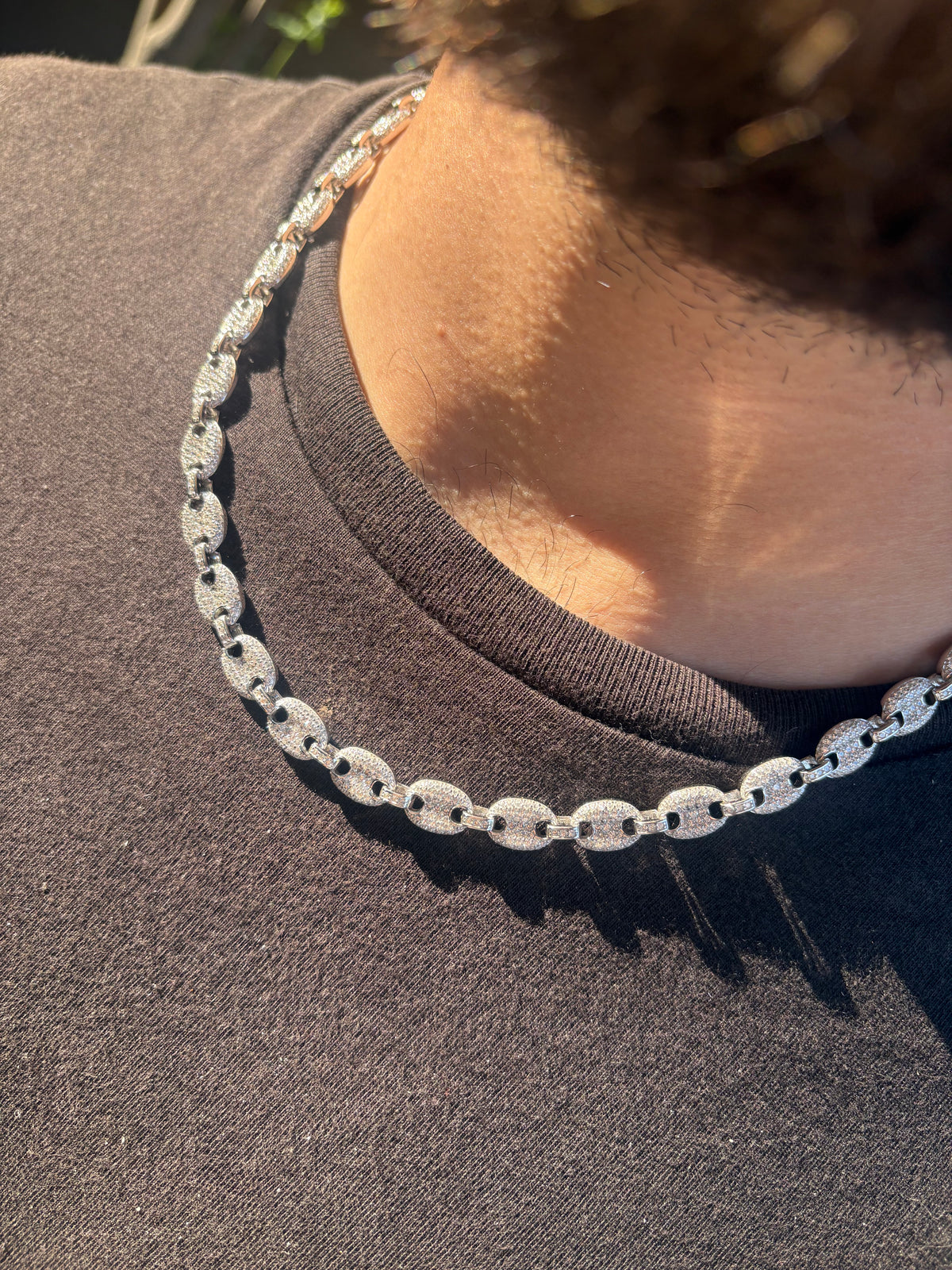 8mm Iced-out CZ Gucci Link - 925 Sterling Silver