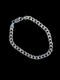 Reversible 5.6 mm Pavé Cuban Link Bracelet - 925 Sterling Silver