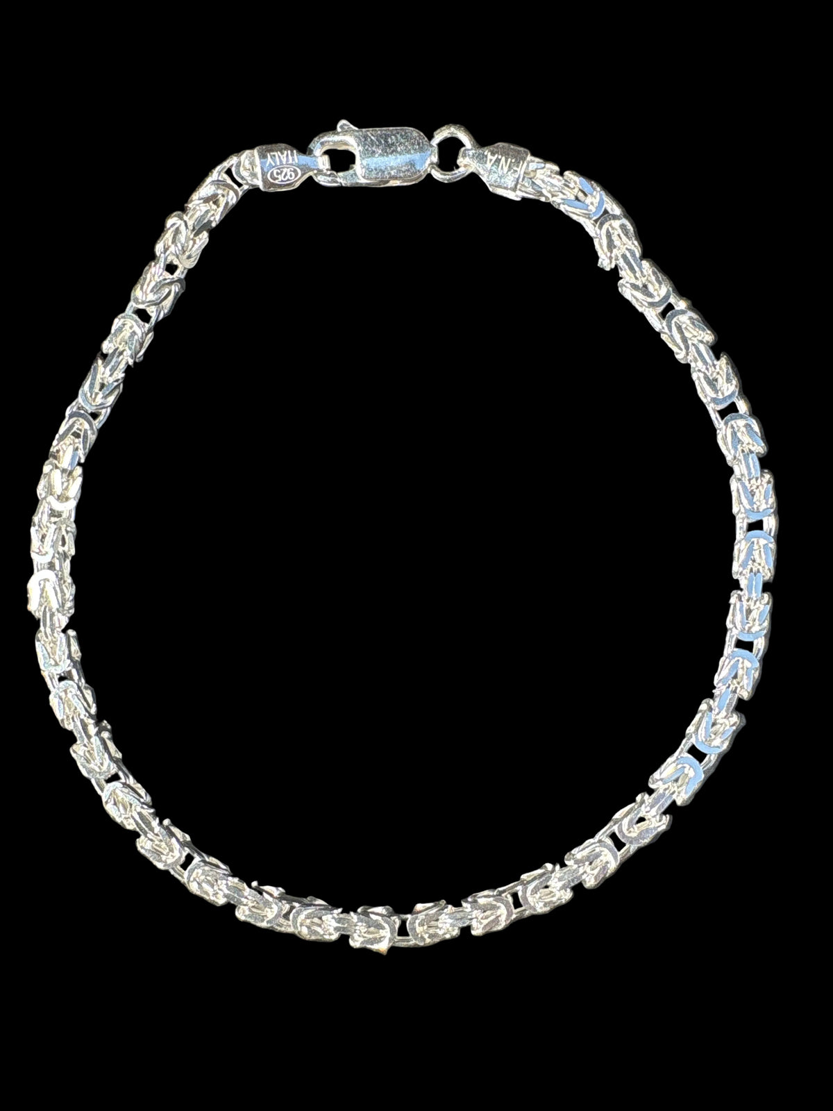 3mm Byzantine Link Bracelet - 925 Sterling Silver