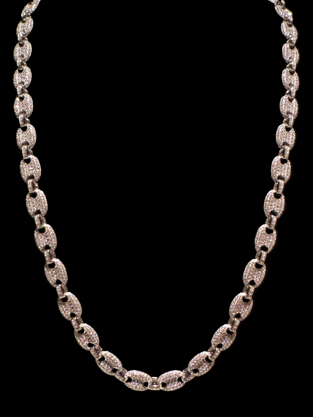 8mm Iced-out CZ Gucci Link - 925 Sterling Silver