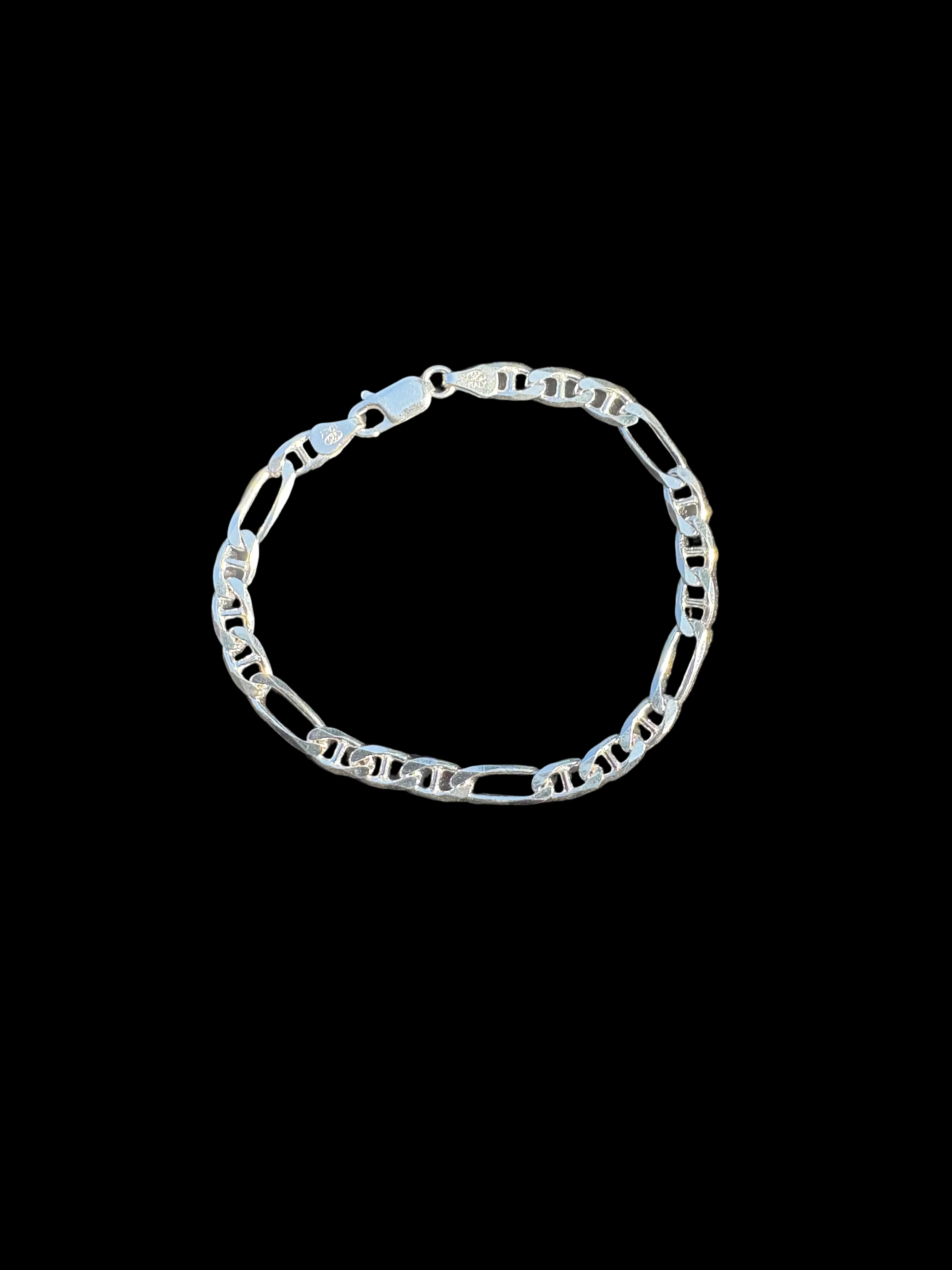 5.5 mm Figarucci Link Bracelet - 925 Sterling Silver