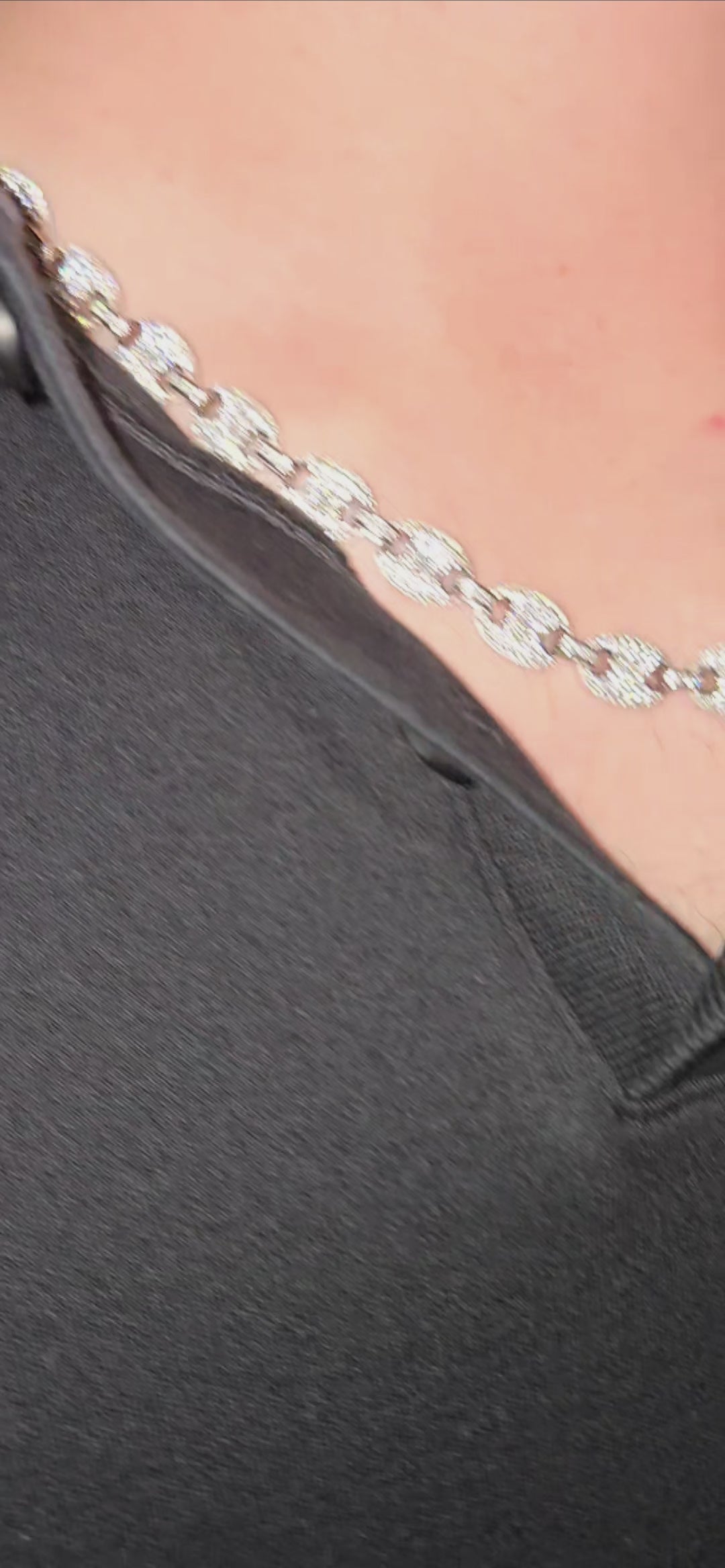 8mm Iced-out CZ Gucci Link - 925 Sterling Silver
