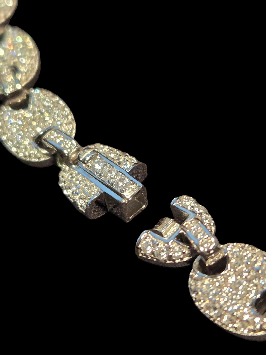 8mm Iced-out CZ Gucci Link - 925 Sterling Silver