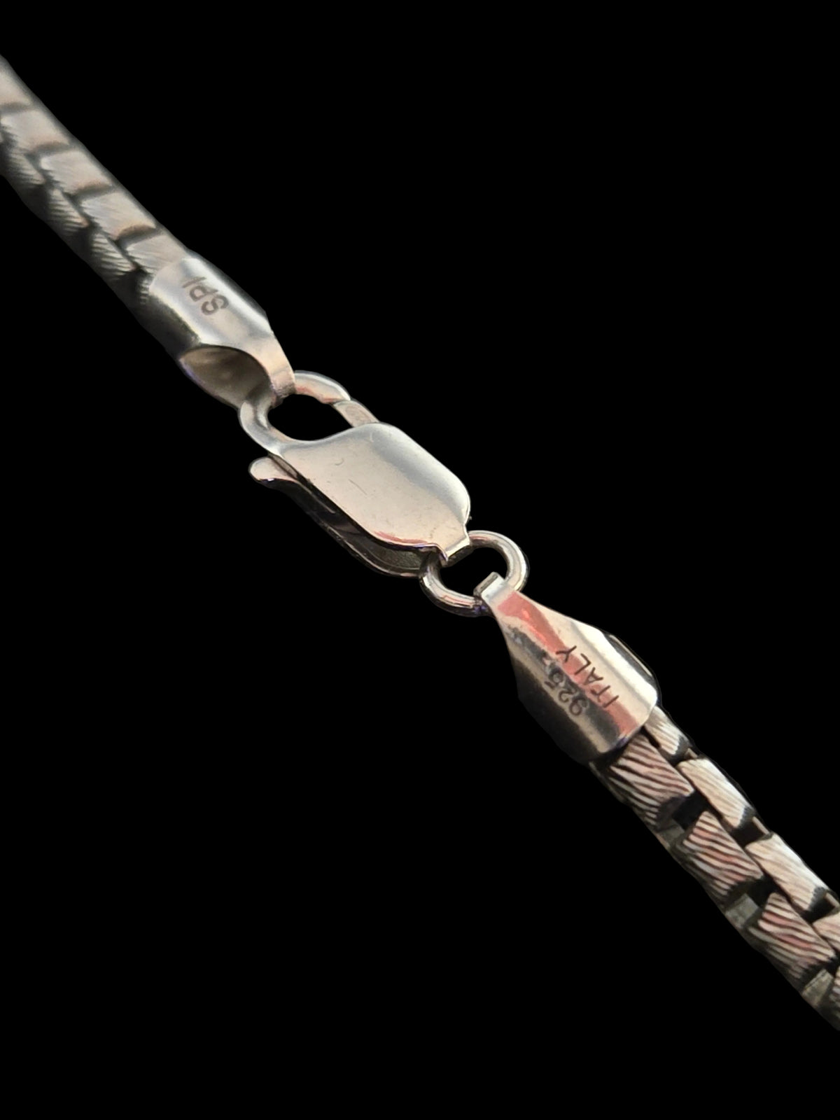 4mm Diamond-Cut Box Chain - 925 Sterling Silver