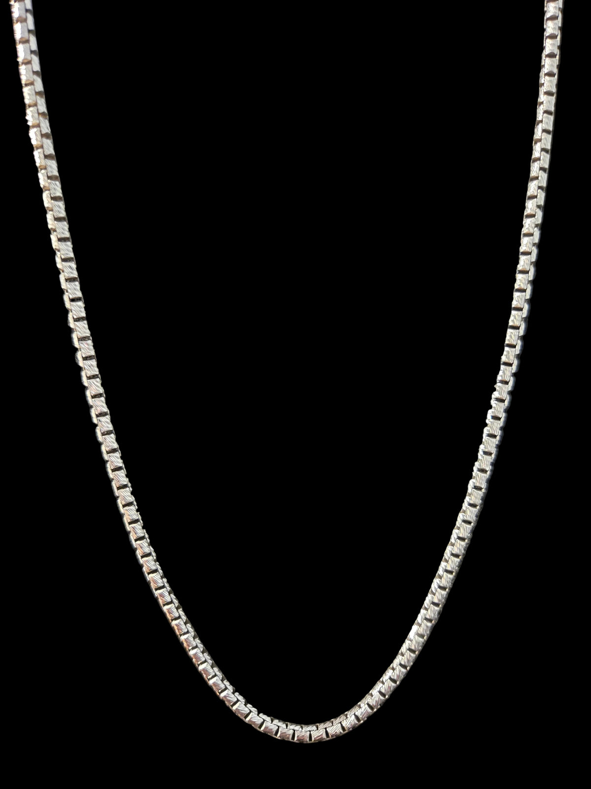 4mm Diamond-Cut Box Chain - 925 Sterling Silver