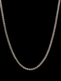 Triple Barrel Link Chain - 925 Sterling Silver