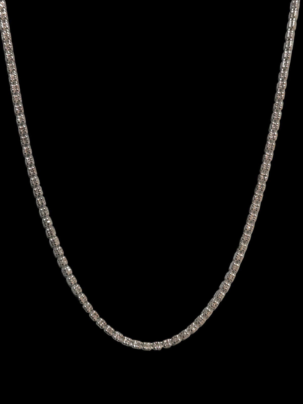 Triple Barrel Link Chain - 925 Sterling Silver
